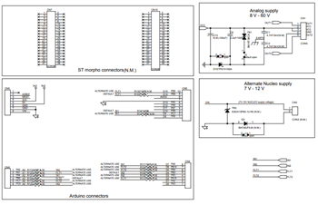 Schéma - STMicroelectronics Carte d'extension X-NUCLEO-OUT04A1